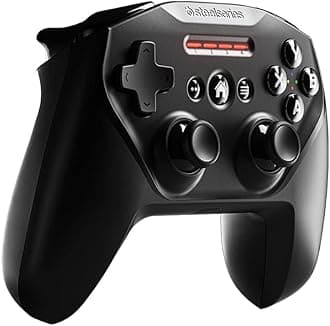 SteelSeries Nimbus+ iOS Wireless Gaming Controller - iPhone, iOS, iPad, Apple TV - 50+ Hour Battery Life - Official Apple-licensed wireless connectivity - Included iPhone mount- Black