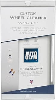 Autoglym Custom Wheel Cleaner - Premium Car Care Kit Comes with (500ml) Acid-Free Car Wheel Cleaner Spray and (2) Soft Car Wheel Cleaning Brushes