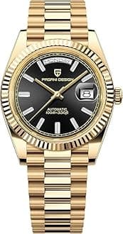 RollsTimi Pagani Design 1752 Men's Automatic Watch, Date Watch Men's, Sapphire Glass, Japan Imported Movement, Self-Winding Movement Stainless Steel Watch, 100M Waterproof.