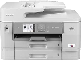 Brother INKvestment Tank Color All in One Printer for Small Business with 11 x 17 in Scanning, Wireless Printing, and Triple Layer Security - Up to 1-Year of Ink Included (MFC-J6955DW)