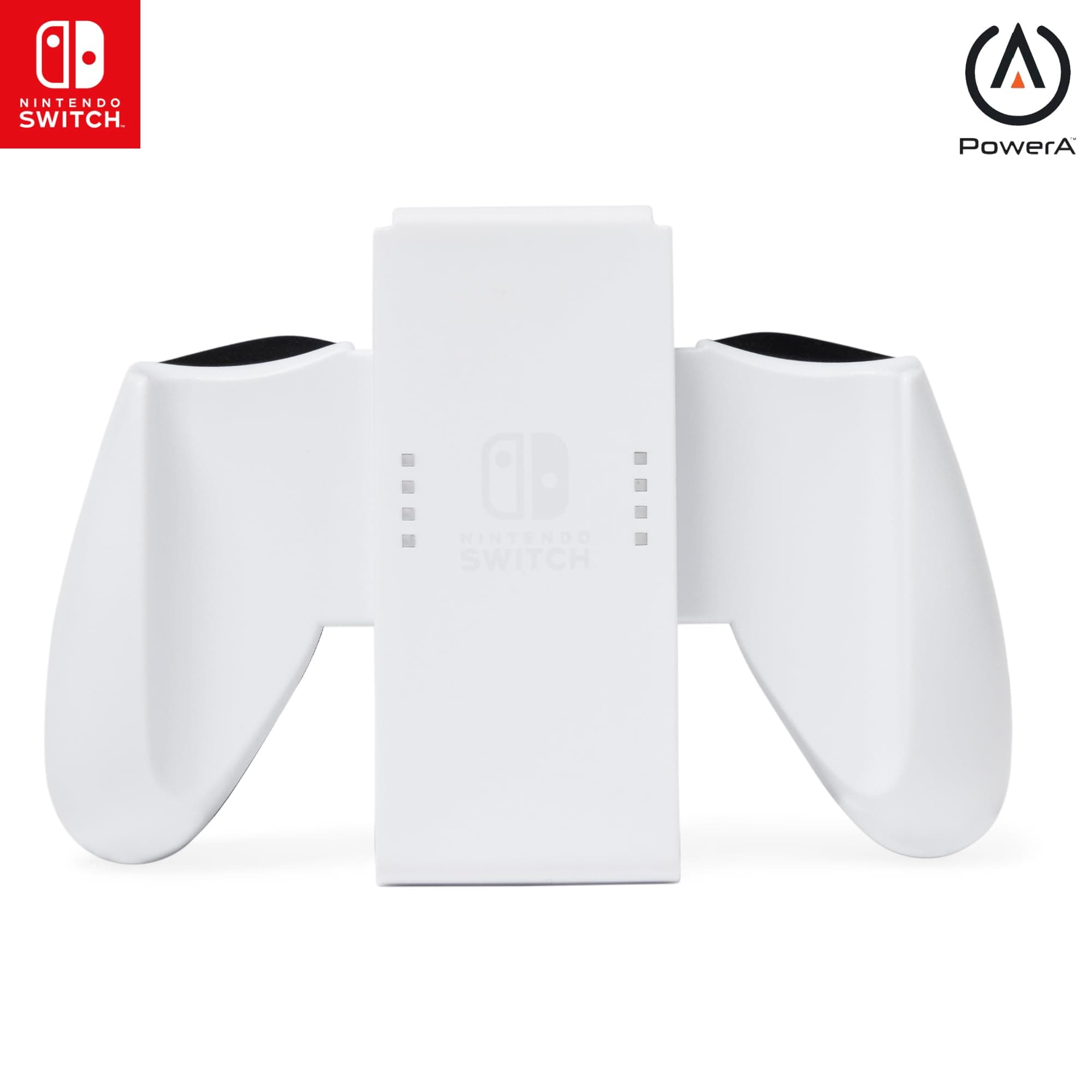 PowerA Joy-Con Comfort Grip for Nintendo Switch, Joy-Con Controller Holder Grip Handle, White (Officially Licensed)