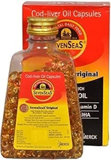 Merck SevenSeas Original Cod Liver Oil Capsules- 500 Pieces - Free EXPEDITE Shipping