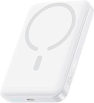 Baseus for MagSafe Portable Charger, 10000mAh Wireless Magnetic Power Bank with USB-C Cable 22.5W PD Charging, Slim Phone Battery Pack Compatible with iPhone 16/15/14/13/12 Pro/Pro Max Series-White