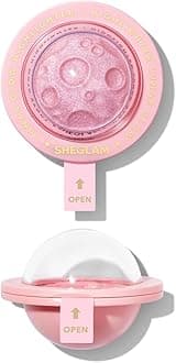 Lunar Glow Highlighter Face Highlighter Multichrome Glitter Shimmer Highlighter Makeup Eye Face Body Highlighter Illuminator, Silky Creamy Eyeshadow-Heart Galaxy