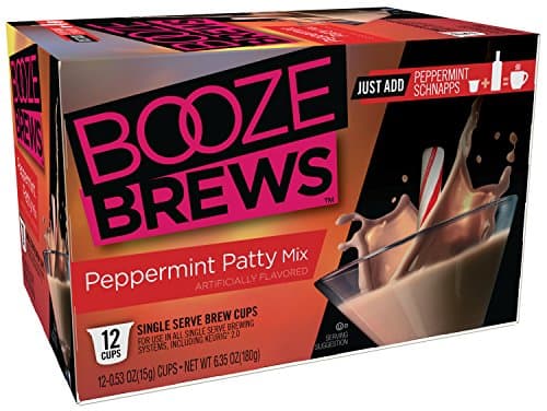 Booze Brews Peppermint Patty, 12 Count (Compatible with 2.0 Keurig Brewers)