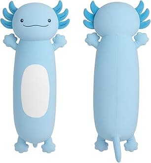 22 inch Cute Giant Blue Axolotl Plush Soft Body Pillow, Large Axolotl Stuffed Animals Toy, Squishy Plushies Gifts for Kids Boys Girls Birthday