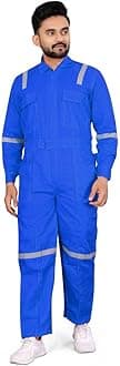Men's Cotton Industrial Work WEAR Industrial Coverall Boiler Suit with Reflective Tape