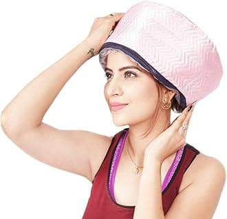 QERINKLE Hair Care Thermal Head Spa Cap Treatment with Beauty Steamer Nourishing Heating Cap, Spa Cap For Hair, Spa Cap Steamer For Women