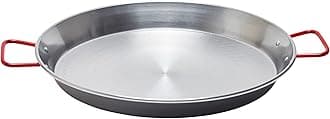 La Ideal Polished Steel Paella Pan 38cm