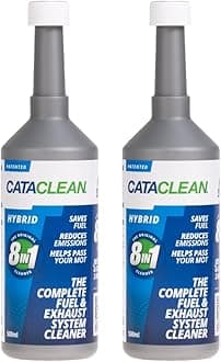 Hybrid | Complete Fuel & Exhaust Cleaner | Catalytic Converter, Valve & Injector Cleaner | Fuel Additive Formulated for Performance & Fuel Efficiency | Pre MOT Emissions Reducer | 2 x 500ml