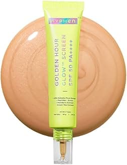 Golden Hour Glow Sunscreen Spf 50 Pa++++ Dewy Glow & Bright Skin| Vitamin C Rich-10% Kakadu Plum & Peptides| Winter Sunscreen Moisturizer for Women & Men|Lightweight & Non Greasy, Uv & Blue