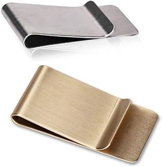 Small Men's Slim Money Clip Stainless Steel Credit Business Card Holder Pocket Cash Wallet