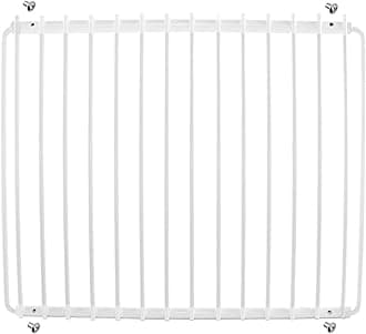 SPARES2GO Universal Small Fridge Freezer Shelf Adjustable White Plastic Coated Extendable Arms (360mm - 560mm x 320mm)