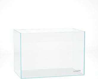 LANDEN 45P 38 Litre Rimless Low Iron Aquarium Tank, 17.7" W × 11.8" D × 11.8" H (45cm x 30cm x 30cm) 5mm Thickness with Nano Foam Leveling Mat