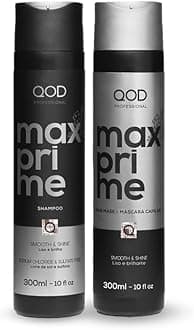 QOD PRO Max Prime Shampoo and After Straightening Mask Set | For Straight or Straightened Hair | Prolong The Smooth Effect or Straighted Hair| 300ML - 10fl oz each