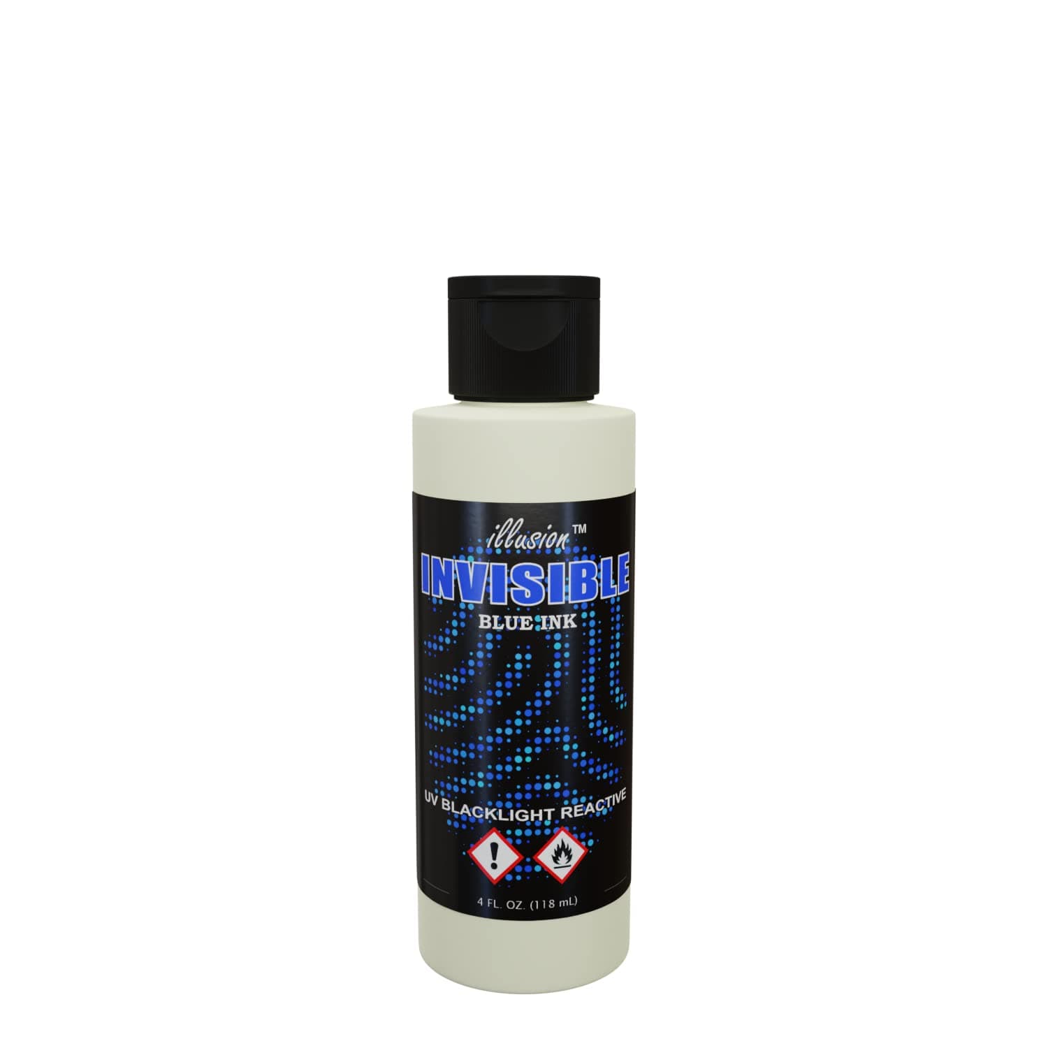 UV Reactive Black Light Invisible Ink (4 Fl Oz) - Blue