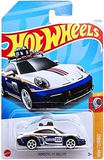 Porsche 911 Rallye HW Turbo for Ages 3 and Up (White/Blue)
