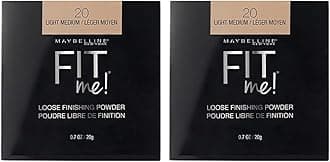 Maybelline Fit Me Loose Setting Powder, Face Powder Makeup & Finishing Powder, Light Medium, 1 Count (Pack of 2)