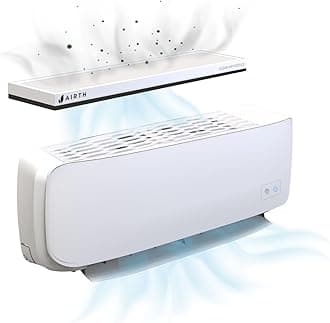 AIRTH Air Purifier for AC [Winter Edition; Pack of Two] when AQI >300+, Operate AC on 'Fan Mode', Coated HEPA Filter, Developed at IIT Kanpur & IISc Bangalore White