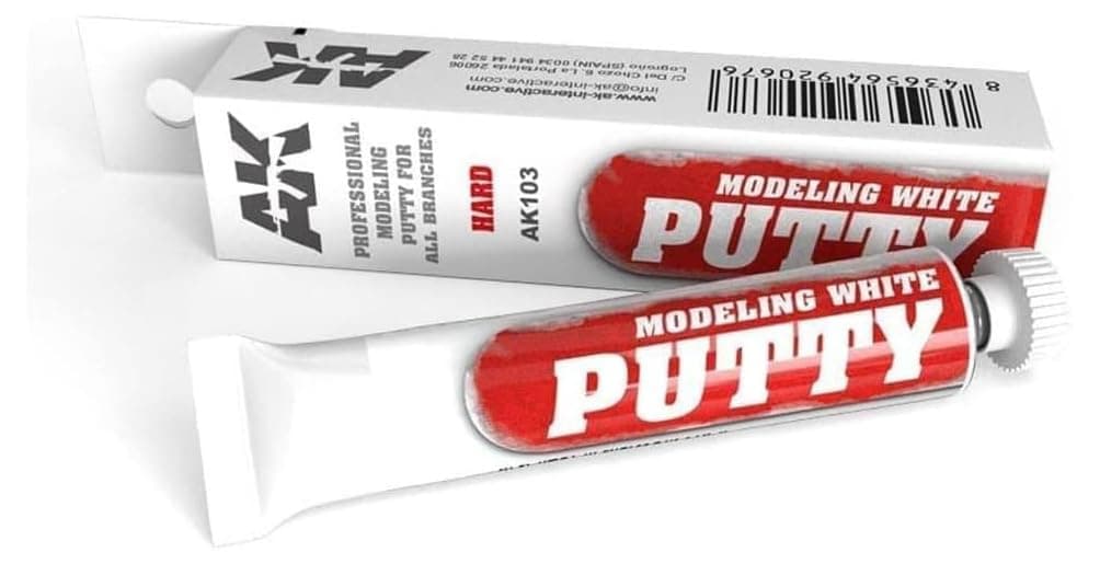 White Acrylic Modeling Hard Putty 20ml Tube