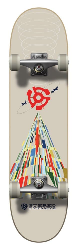 Stereo Skateboards Skateboard Complete, Gray