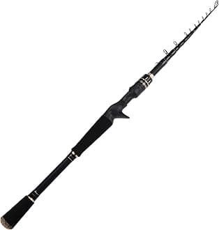 KastKingBlackhawk II Telescopic Fishing Rods, Graphite Rod Blanks & Durable Solid Glass Tip, Floating Guides, 1pc Fishing Rod Performance, Comfortable EVA Handle, Newly Designed Travel Rod