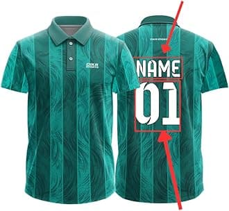 Dika Sports Custom Sports Cricket Jersey Customise t-Shirt for Men Personalised Name | 2 Year to 5XL