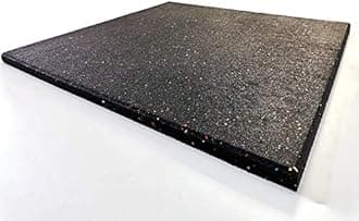 Goodhoily Anti-Vibration Pad 24" x 24",3/5" Heavy Duty Thick- Rubber Vibration Pad -Sound Absorbing Mat- for Dryers, Fitness Equipmen,Audio Equipment(Square) Black