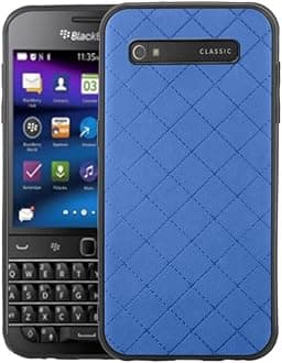 ELISORLI Compatible with Women Men BlackBerry Classic Q20 case Rugged Thin Slim Cell Accessories Anti-Slip Fit Rubber TPU Mobile Phone Silicone Soft Shockproof Bumper Cover for SQC100 Women Men Blue