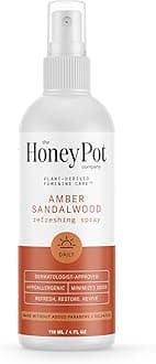 The Honey Pot CompanyRefreshing and Restorative Panty and Body Plant-Derived Deodorant Spray - Paraben & Sulfate Free - Amber Sandalwood - 4 fl. oz.
