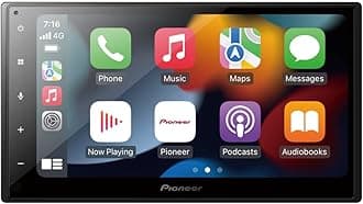 Pioneer SPH-DA360DAB-F 2-DIN Media Receiver, Capacitive 17.3 cm/6.8 inch Touch Panel, with Wi-Fi, Apple CarPlay, Android Auto and DAB+, Includes Screen Protector