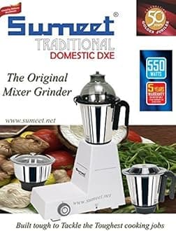 Traditional Domestic DXE Plus (750 W) Wet Grinder and Spice Grinder by Sumeet