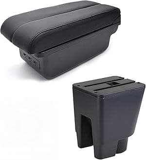 for Toyota Etios Liva. Car Armrest Leather Arm Rest Styling Storage Box Center Console Accessories Decoration Interior Auto Sturdy (Color : 5)