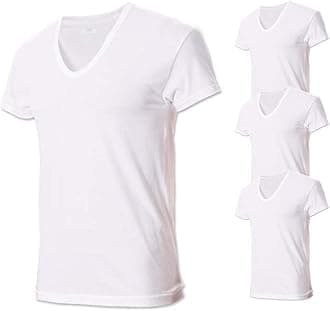 Try Men's Premium Basic Running Short Sleeve Undershirts 100% Cotton Multi Pack (3, L (100))