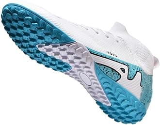 BINBINNIAO Football Boots for Boys Soccer Shoes Men's High Top Spike Microfibre Cleats Professional