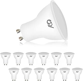 GY GU10 LED Bulb 6W Neutral White 4000K Light Bulbs, 450 Lumen Replaces 60W, 120° Beam Angle Reflector Non Dimmable,12 PCS