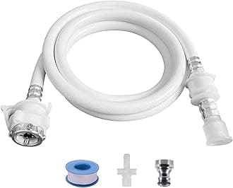 portable washing machine hoses, Suitable for Twin Tub washing machine, mini washing machine,(quick connect) (PVC, 6.56FT/2 Meters)
