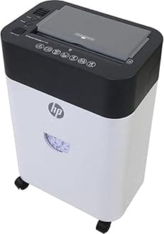 HP - Paper Shredder Micro Cut, 100-Sheet Auto Feed, Shreds Credit Cards & Staples, Heavy Duty Paper Shredder for Home Use with 4.5 Gallon Basket