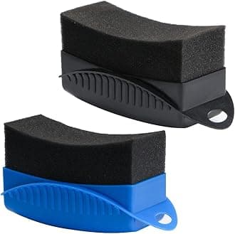 Tire Dressing Applicator 2 Pieces Shine Car Cleaning Supplies, Foam For Detailing, Durable And Reusable Pads Sponges Glass
