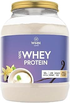 Whey Protein Powder - Premium Grass-fed Whey Protein | Muscle Building & Recovery 1Kg | Natural Vanilla Ice Cream