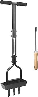 Lawn Aerator - Aerator Lawn Tool, Lawn Aerator Coring Tool with Soil Core Storage Tray Manual Core Aerator for Garden Yard Care