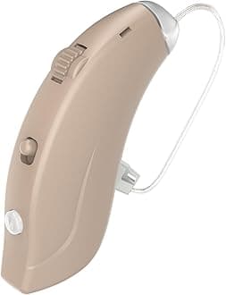 Hearing Aids for Seniors Rechargeable Hearing Aids Amplifiers with Bluetooth for Single Right Ear Hearing Loss Behind-The-Ear Ear Aid, Skin