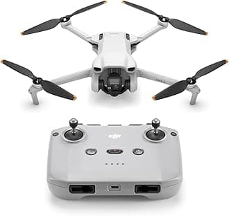 Mini 3 (N1 Transmitter Included) Camera Drone, Shooting, Small, Remote ID Compatible, 4K HDR Video Recording, 38 Minutes Flight Time, Vertical Shooting, Intelligent Function, Foldable, Lightweight