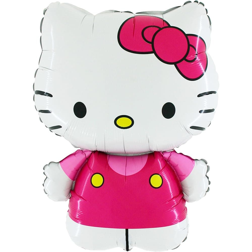 30" Hello Kitty Dressed In Pink Foil Balloon