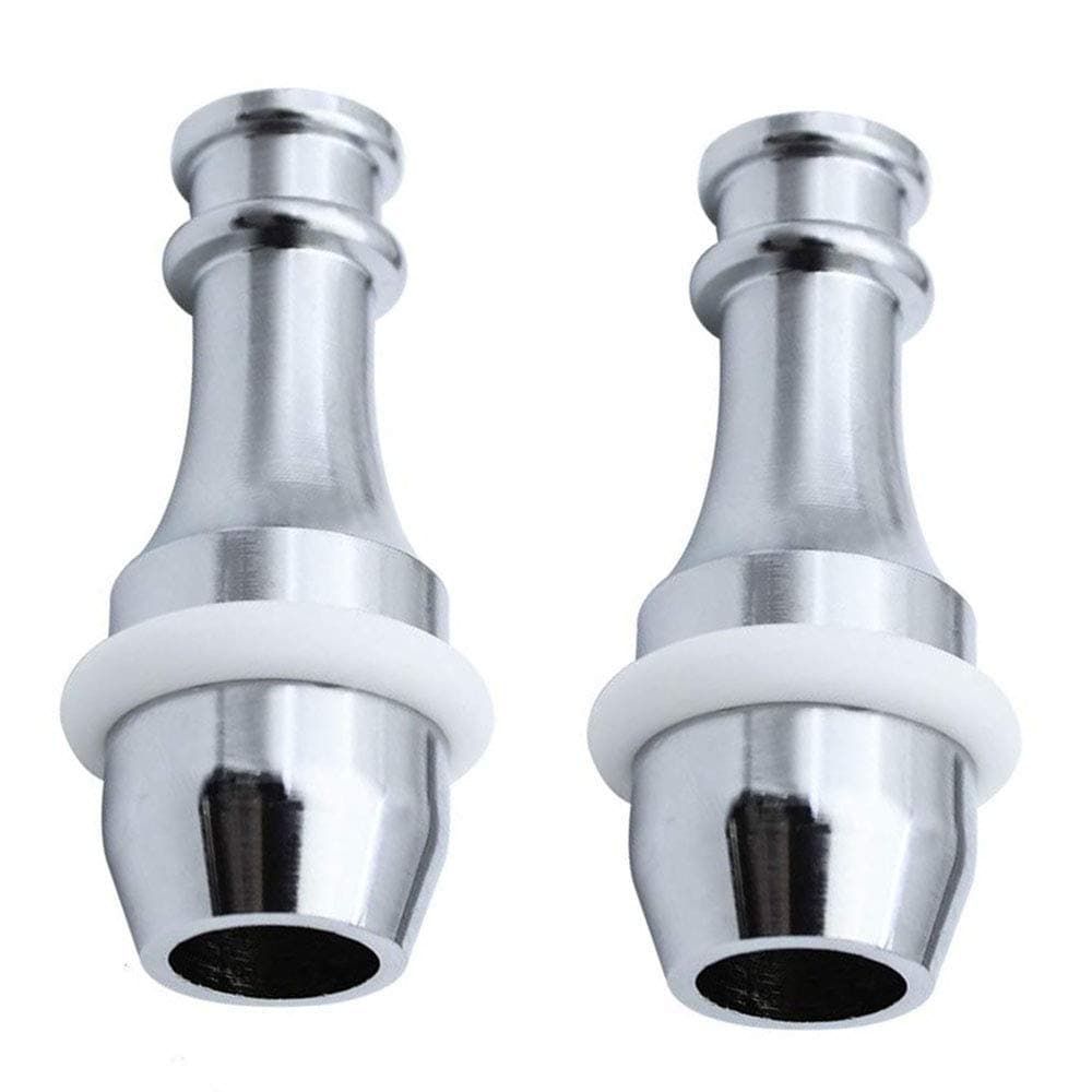 2 Pack Pull Cord Weight Handle Heavy Sturdy Light Pull Handles Big Blind Pull with Rubber Ring and Connectors for Shower/Bathroom/Toilet/Fan Switch- Chrome