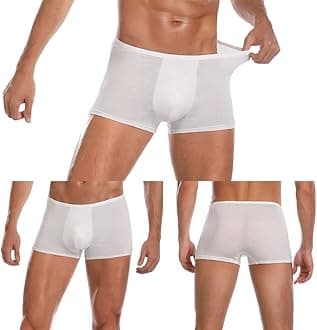 5pcs Mens Disposable Cotton Underwear Travel Boxers Briefs Portable Shorts White/Grey/Olive Green