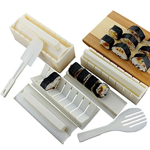 Premium Sushi Making Kit Rice Mold Set for Beginners 10 Piece Set Kitchen Tool