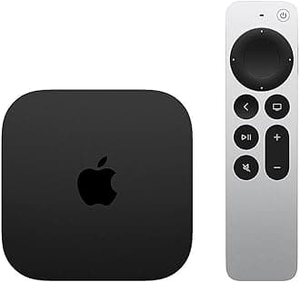 AppleTV 4K Wi-Fi (3rd Generation) + Siri Remote + Power Cord + Apple 1 Year Limited Warranty (64GB WiFi)