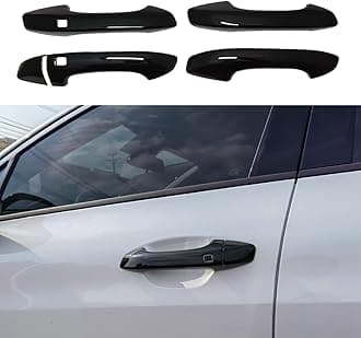 ABS Bright Black Exterior Door Handle Cover Trim for Kia K5 Optima 2020 2021 2022 with Smart Keyhole