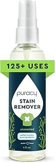 Puracy Stain Remover - 4 Fl Oz Unscented Spray for Laundry